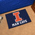 19" x 30" Navy Blue and Orange NCAA University of Illinois Fighting Illini Man Cave Starter Mat - IMAGE 2