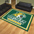 7.25' x 9.75' Green and Yellow NCAA Northern Michigan University Wildcats Area Rug - IMAGE 2