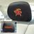 Set of 2 Black and Brown NCAA University of Maryland Terps Head Rest Cover Accessories 10' x 13" - IMAGE 2