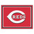 87" x 117" Red and White MLB Cincinnati Plush Non-Skid Area Rug - IMAGE 1