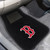 Set of 2 Red and Black MLB Boston Red Sox Embroidered Car Mats 17" x 25.5" - IMAGE 2