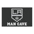 59.5" x 94.5" Black and White NHL Los Angeles Kings Man Cave Ulti-Mat Rectangular Area Rug - IMAGE 1