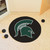 27" Black and Green NCAA Michigan State University Spartans Puck Door Mat - IMAGE 2