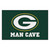 19" x 30" Green and White NFL Bay Packers "Man Cave" Starter Door Mat - IMAGE 1
