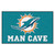 59.5" x 94.5" Blue NFL Miami Dolphins Man Cave Ultimate Rectangular Area Rug - IMAGE 1