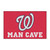 19" x 30" Red and White MLB Washington Nationals Man Cave Starter Rectangular Mat Area Rug - IMAGE 1