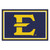 4.9' x 7.3' Yellow NCAA East Tennessee State University Buccaneers Plush Area Rug - IMAGE 1