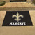 33.75" x 42.5" Black and White NFL New Orleans Saints Man Cave All-Star Rectangular Area Rug - IMAGE 2