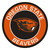 27" Orange and Brown NCAA Oregon State University Beavers Rounded Door Mat - IMAGE 1