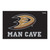 5' x 8' Black and Brown NHL Ducks Man Cave Ultimate Rectangular Mat Area Rug - IMAGE 1