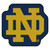 30" x 30.4" Yellow and Blue NCAA Notre Dame Fighting Irish Mascot Mat Area Rug - IMAGE 1
