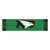 18" x 72" Green and Black NCAA Fighting Hawks Mat Golf Accessory - IMAGE 1