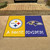 33.75" x 42.5" Yellow and Blue NFL House Divided Steelers Ravens Non-Skid Mat Area Rug - IMAGE 2