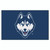 59.5" x 94.5" White and Black NCAA University of Connecticut Huskies Ulti-Mat Rectangular Mat - IMAGE 1