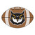 20.5" x 32.5" Brown and White NCAA Kennesaw State University Owls Football Mat - IMAGE 1