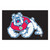 19" x 30" Black NCAA Fresno State Bulldogs Starter Mat Area Rug - IMAGE 1