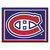 8' x 10' Blue and Red NHL Montreal Canadiens Plush Non-Skid Area Rug - IMAGE 1