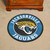 27" Teal and Black Contemporary NFL Jacksonville Jaguars Round Mat - IMAGE 2