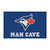 59.5" x 94.5" Blue MLB Toronto Blue Jays Man Cave Ulti-Mat Rectangular Mat Area Rug - IMAGE 1
