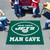 5' x 6' Green and White NFL Jets Man Cave Tailgater Rectangular Mat Area Rug - IMAGE 2