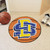 27" Orange and Yellow NCAA South Dakota State University Jackrabbits Basketball Shape Mat - IMAGE 2