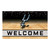 Brown and Black NBA San Antonio Spurs "Welcome" Rectangular Outdoor Door Mat 18" x 30" - IMAGE 1