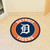 Blue and Orange MLB Detroit Tigers Round Welcome Door Mat 27" - IMAGE 2