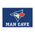 19" x 30" Blue and Red MLB Toronto Blue Jays Man Cave Starter Rectangular Mat Area Rug - IMAGE 1