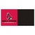 20pc Pink and Black NCAA Ball State University Cardinals Squares Team Carpet Tile Flooring 18" x 18" - IMAGE 1