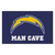 19" x 30" Blue and Yellow NFL Chargers Man Cave Starter Rectangular Mat Area Rug - IMAGE 1