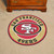 27" Red Contemporary NFL 49ers Round Area Rug - IMAGE 2