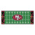 30" x 72" Green and White NFL San Francisco 49ers Rectangular Mat Area Rug Runner - IMAGE 1