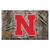 Red and Gray NCAA University of Nebraska Cornhuskers Shoe Scraper Doormat 19" x 30" - IMAGE 1