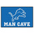 19" x 30" Blue and White NFL Detroit Lions Man Cave Starter Door Mat - IMAGE 1
