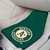 Set of 2 Green and White MLB Oakland Athletics Carpet Car Mats 17" x 27" - IMAGE 2