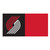 20pc Red and Black NBA Portland Trail Blazers Square Carpet Tiles Set 18" x 18" - IMAGE 1