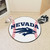 27" x 27" White NCAA University of Nevada Wolf Pack Baseball Round Mat - IMAGE 2