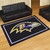 59.5" x 88" Black and Blue NFL Baltimore Ravens Non-Skid Area Rug - IMAGE 2