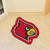 30" x 32.5" Red and Yellow NCAA University of Louisville Cardinals Mascot Logo Shaped Door Mat - IMAGE 2