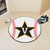 27" White and Black NCAA Vanderbilt University Commodores Baseball Round Mat - IMAGE 2