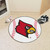 27" White and Red NCAA University of Louisville Cardinals Baseball Mat Area Rug - IMAGE 2