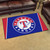 3.6' x 5.9' Red and Blue MLB Texas Rangers Plush Area Rug - IMAGE 2