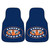 Set of 2 Blue and Orange NCAA Auburn University Tigers Front Carpet Car Mats 17" x 27" - IMAGE 1