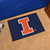 19" x 30" Blue and Orange NCAA University of Illinois Fighting Illini Starter Mat Area Rug - IMAGE 2