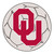 27" Rhino Gray and Red NCAA University of Oklahoma Sooners Round Area Rug - IMAGE 1