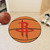 27" Orange and Red NBA Houston Rockets Basketball Round Doormat - IMAGE 2