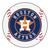 MLB Houston Astros Baseball Shaped Mat Round Area Rug - IMAGE 1