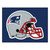 33.75" x 42.5" Blue and Red NFL New England Patriots Rectangular Mat - IMAGE 1