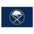 19" x 30" Navy Blue and White NHL Buffalo Sabres Starter Mat Rectangular Area Rug - IMAGE 1