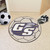 27" White and Blue NCAA Georgia Southern University Eagles Soccer Ball Mat Round Area Rug - IMAGE 2